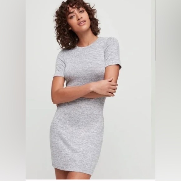 Wilfred Free Mara GREY BLACK T-shirt Dress - Picture 2 of 6